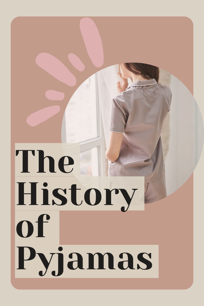 The History of Pyjamas image with graphics